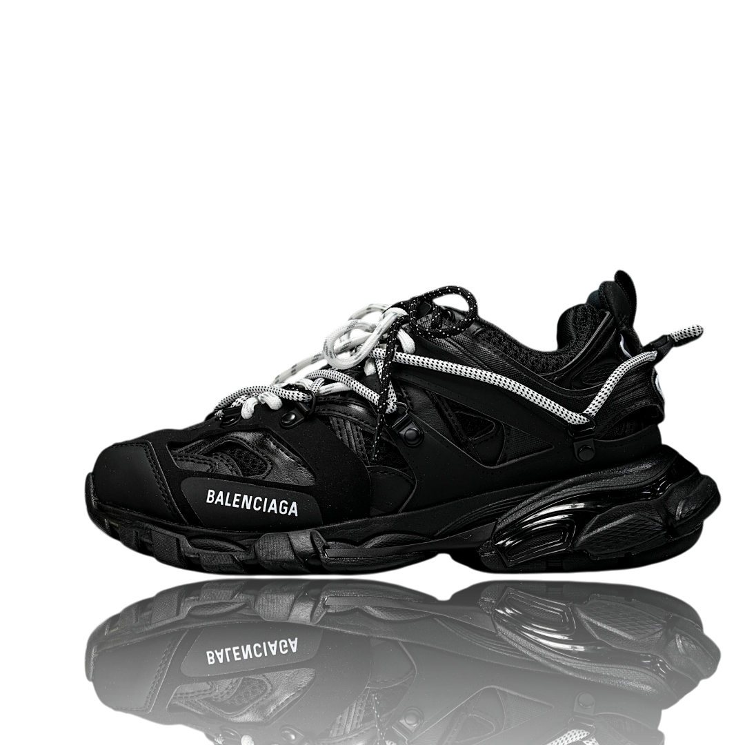 Track Trail Laces 'Black White'