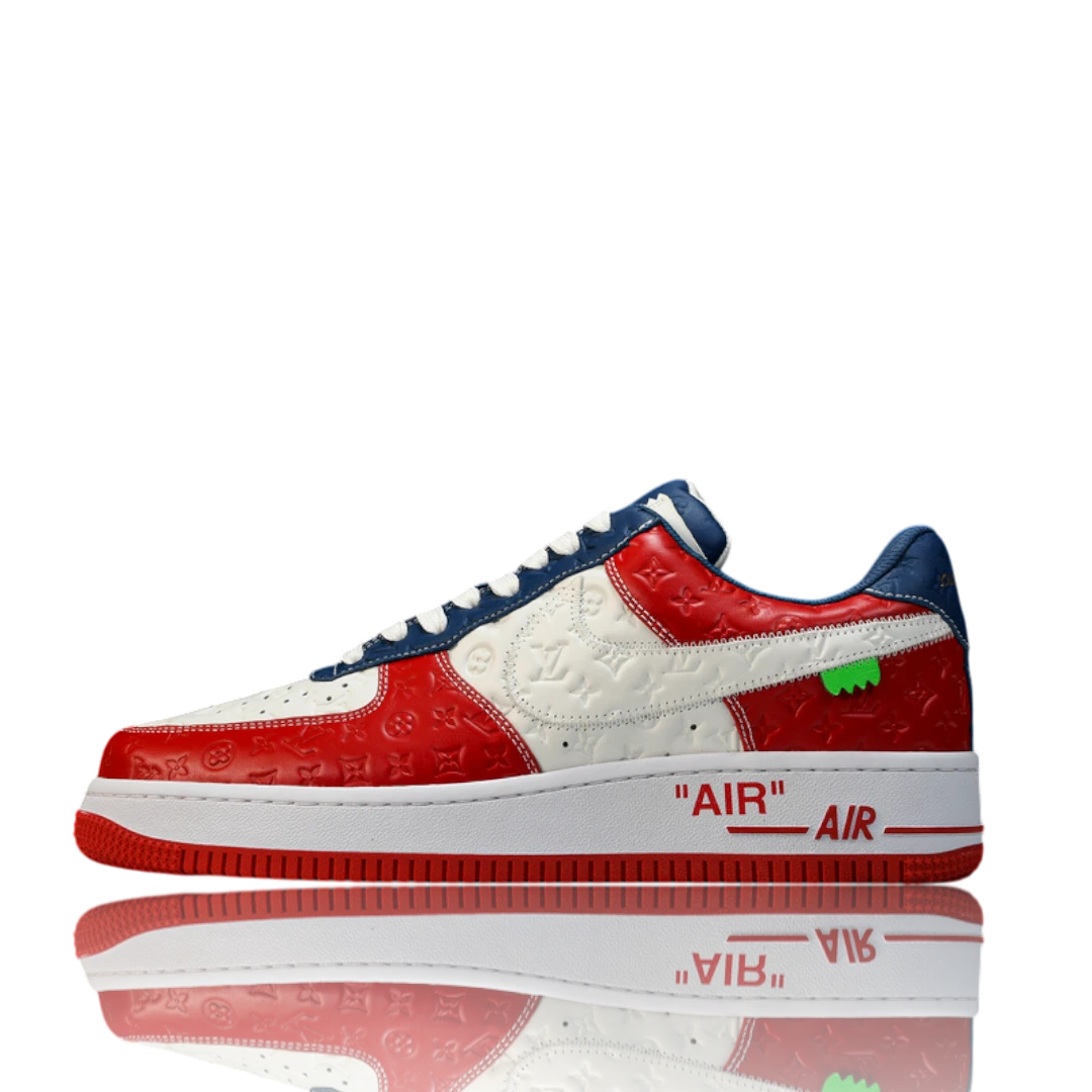 Louis Vuittоп x AF1 By Virgil Abloh 'White Red Blue'