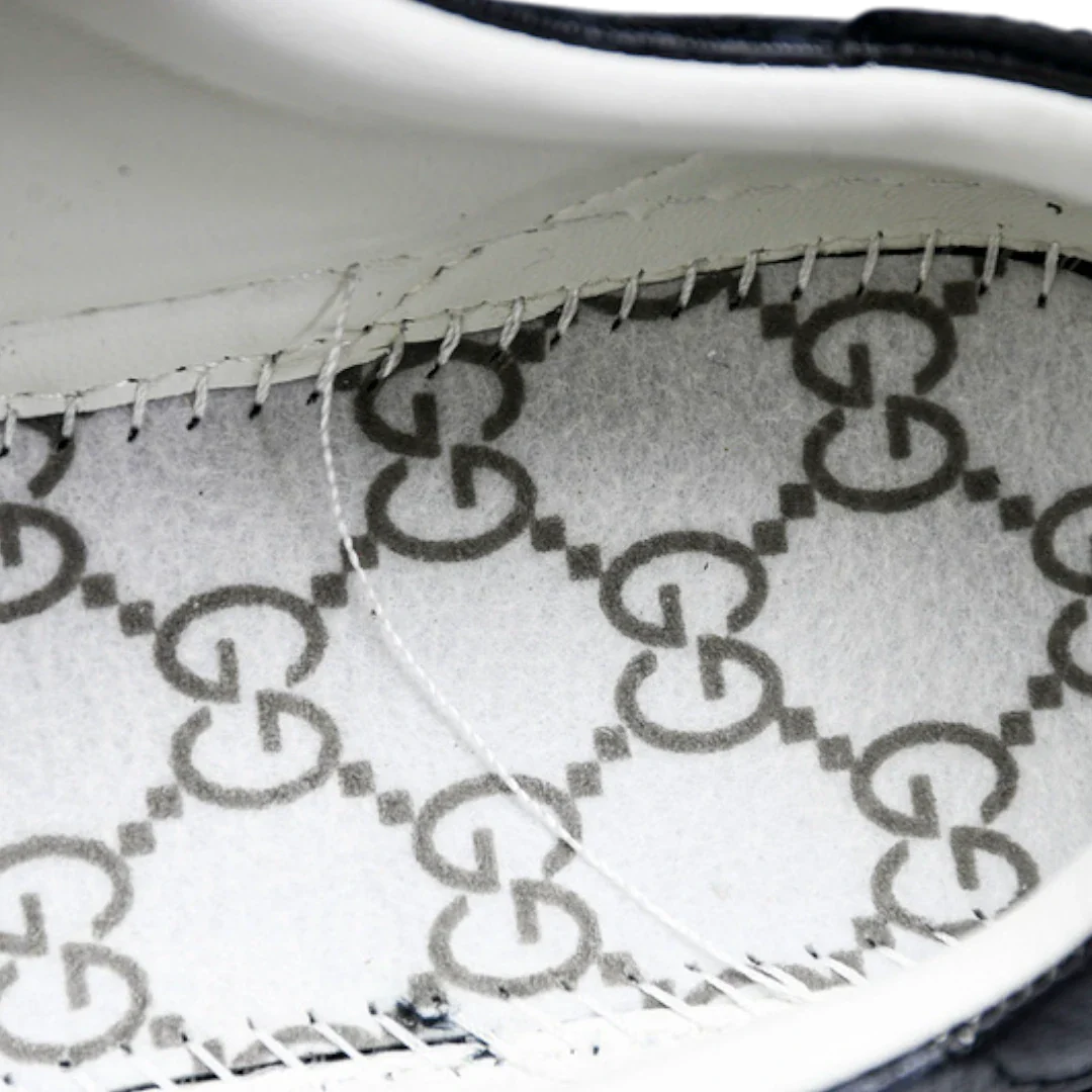 (CLEARANCE) Guссi Ace Web Monogram 'Black'