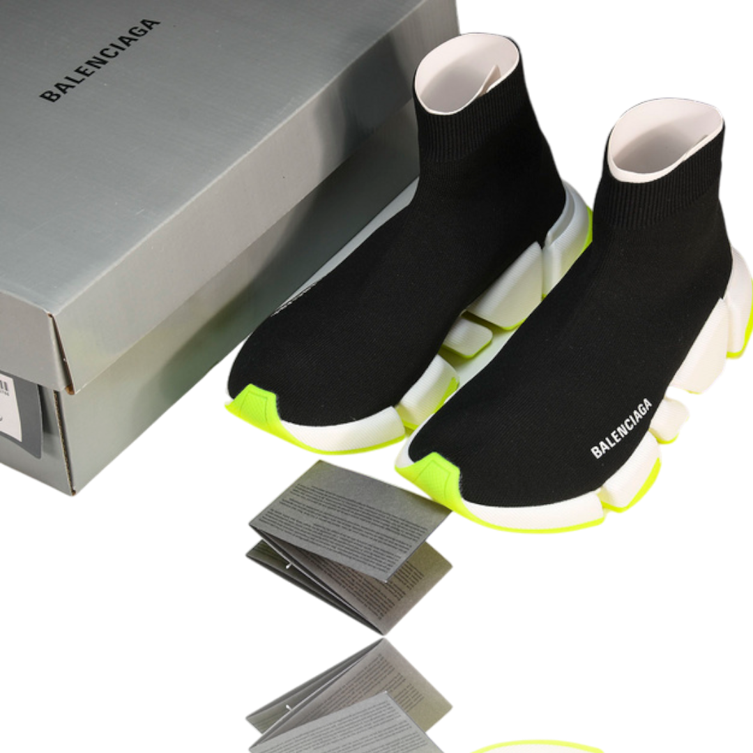 Speed 2.0 Trainers 'Black White Green'