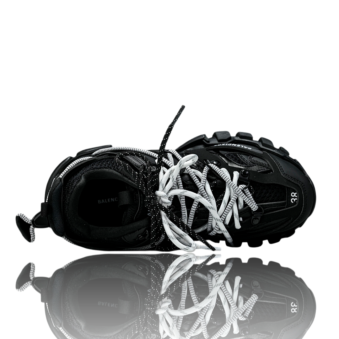 Track Trail Laces 'Black White'