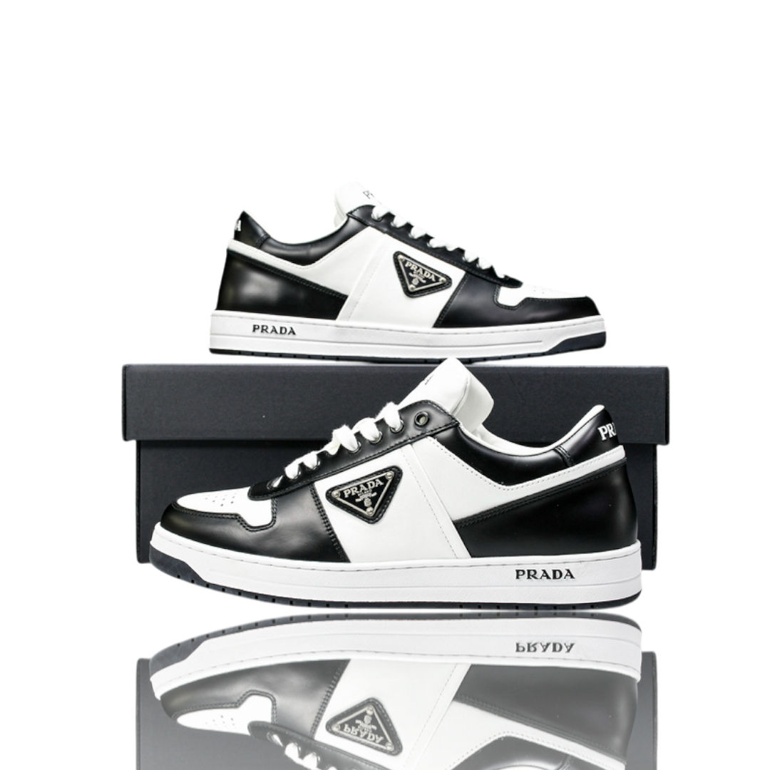 (CLEARANCE) Prada Downtown Sneaker 'Black White'