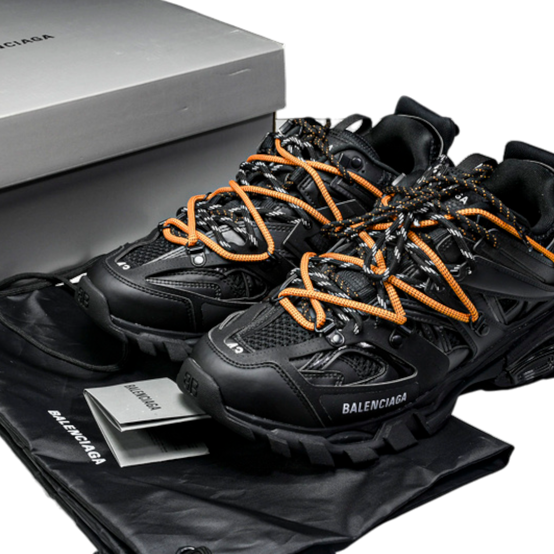 Track Trail Laces 'Black Orange'