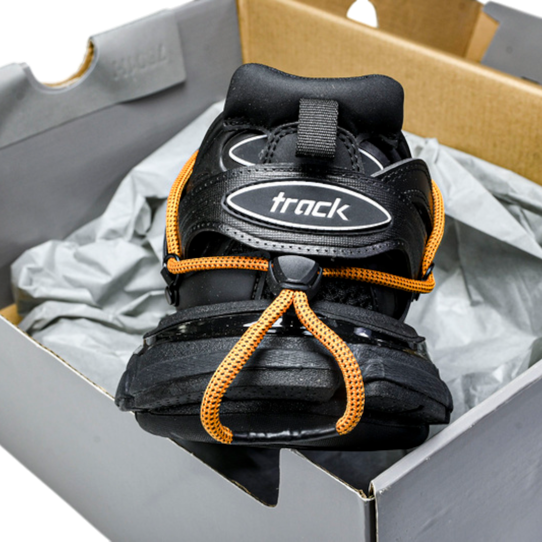 Track Trail Laces 'Black Orange'