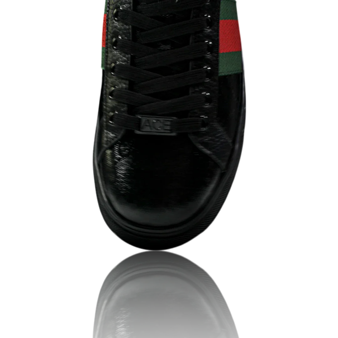 (CLEARANCE) Guссi Ace Web 'Black Monogram'