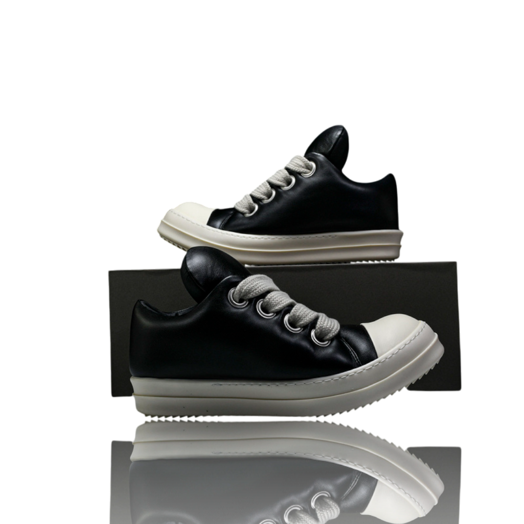 Rick Owens Jumbo Lace Padded Low 'Black Milk'