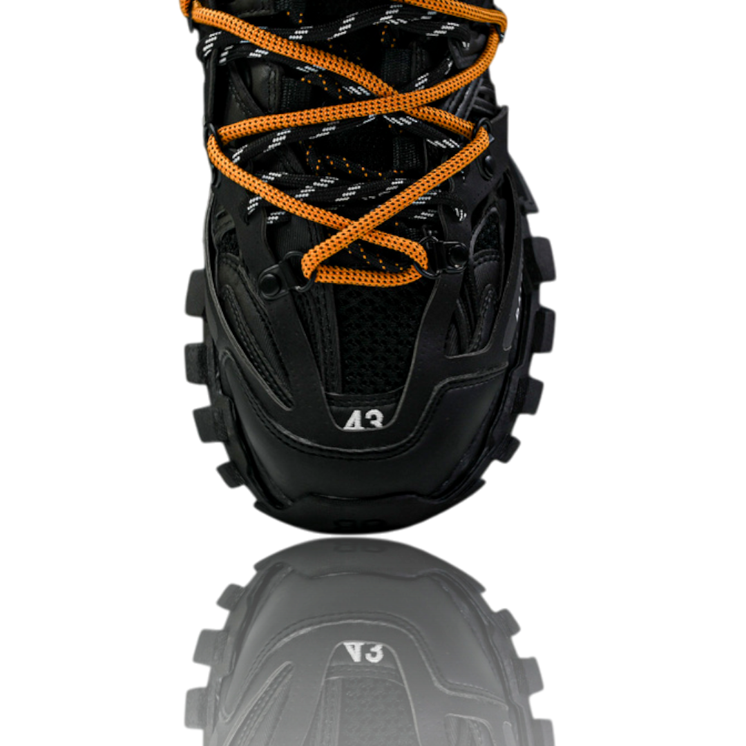 Track Trail Laces 'Black Orange'