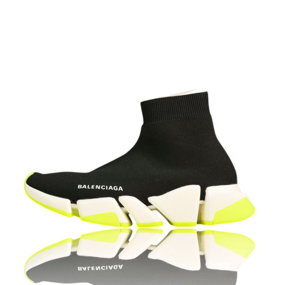 Speed 2.0 Trainers 'Black White Green'