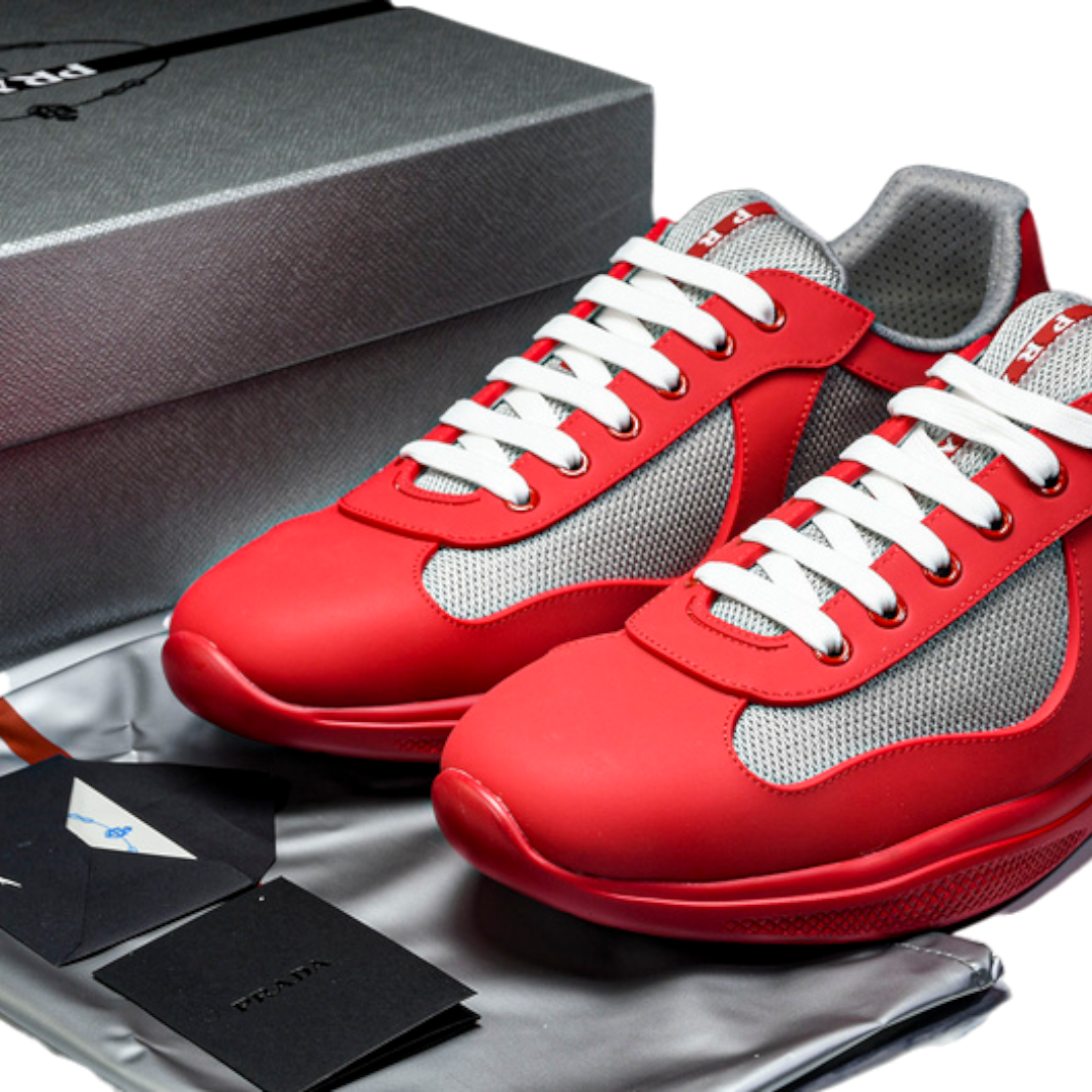 Prada America's Cup Soft Rubber 'Red Grey'