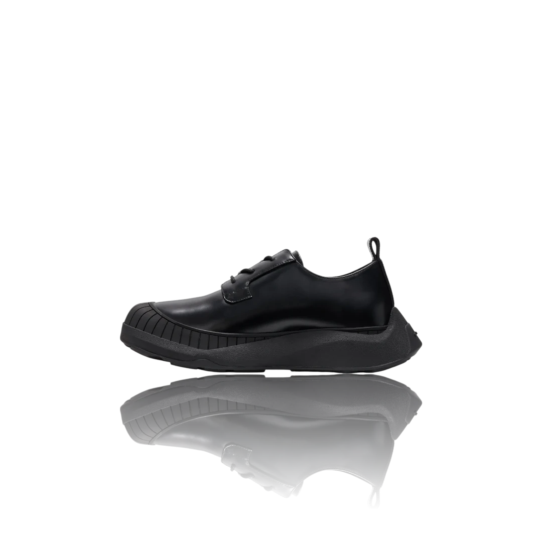 Black Leather Oxford Shoes