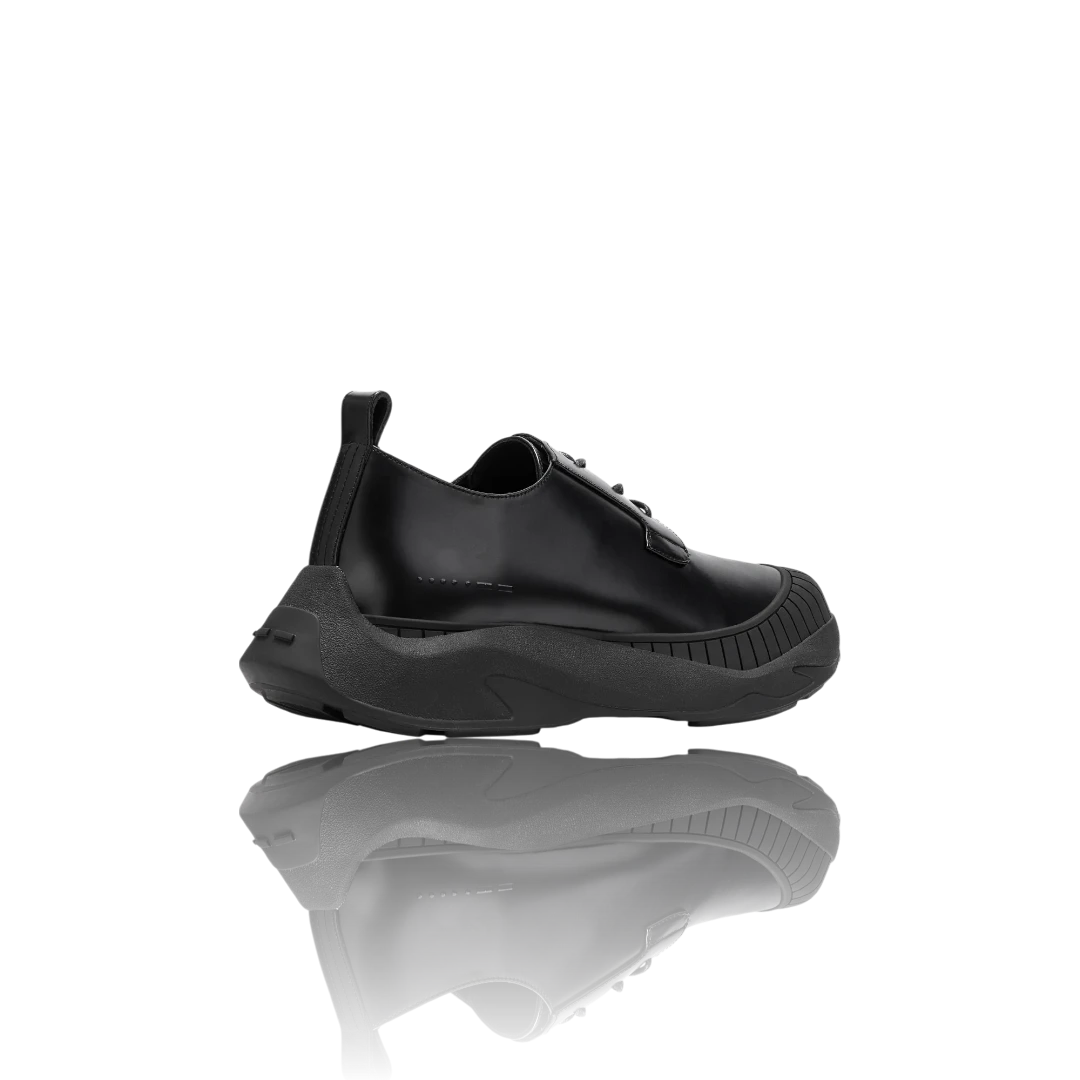 Black Leather Oxford Shoes