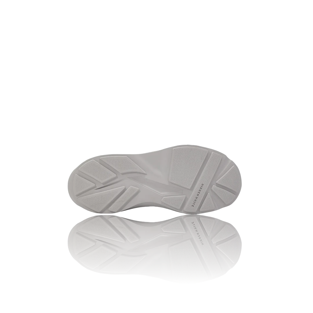 Grey Leather Sneakers