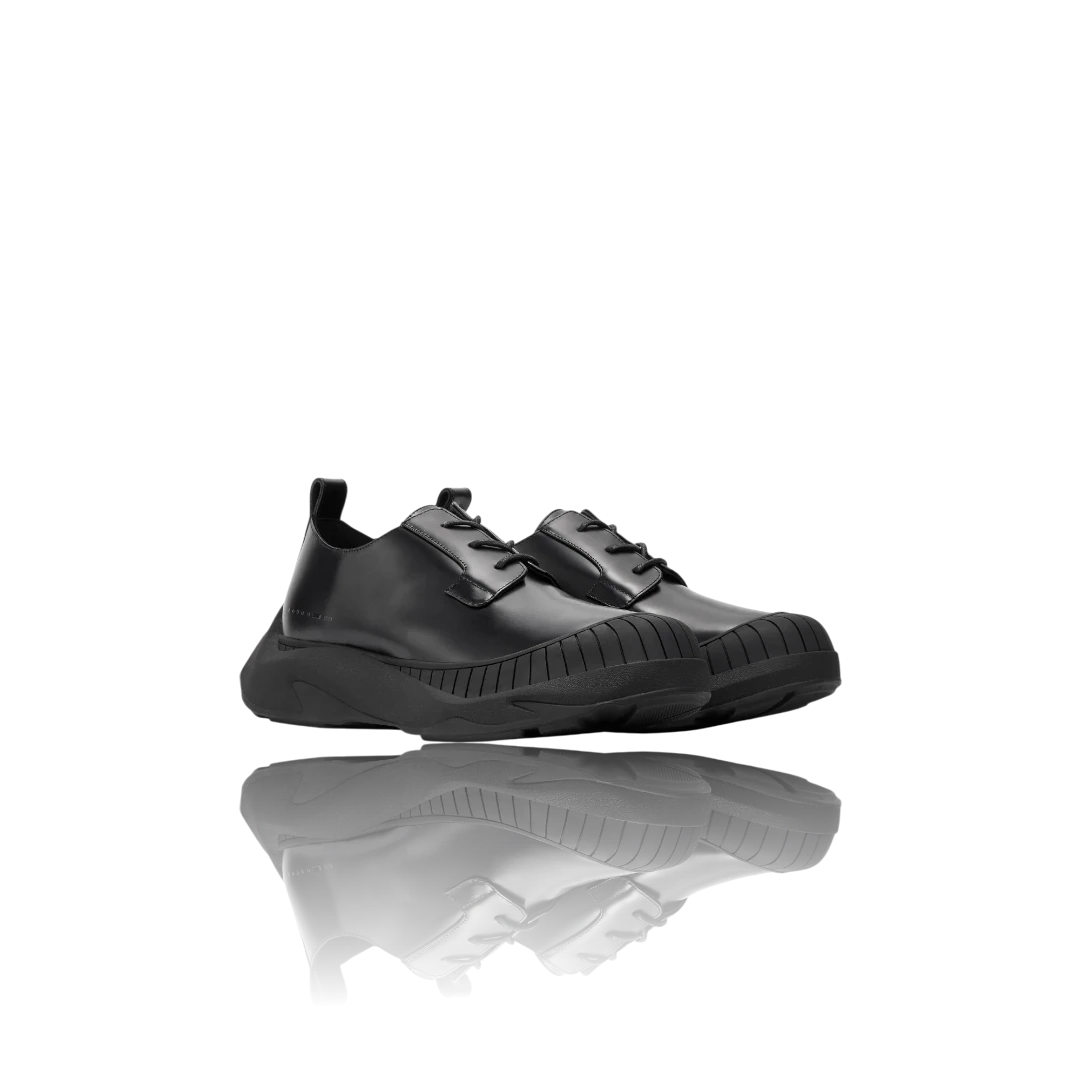 Black Leather Oxford Shoes