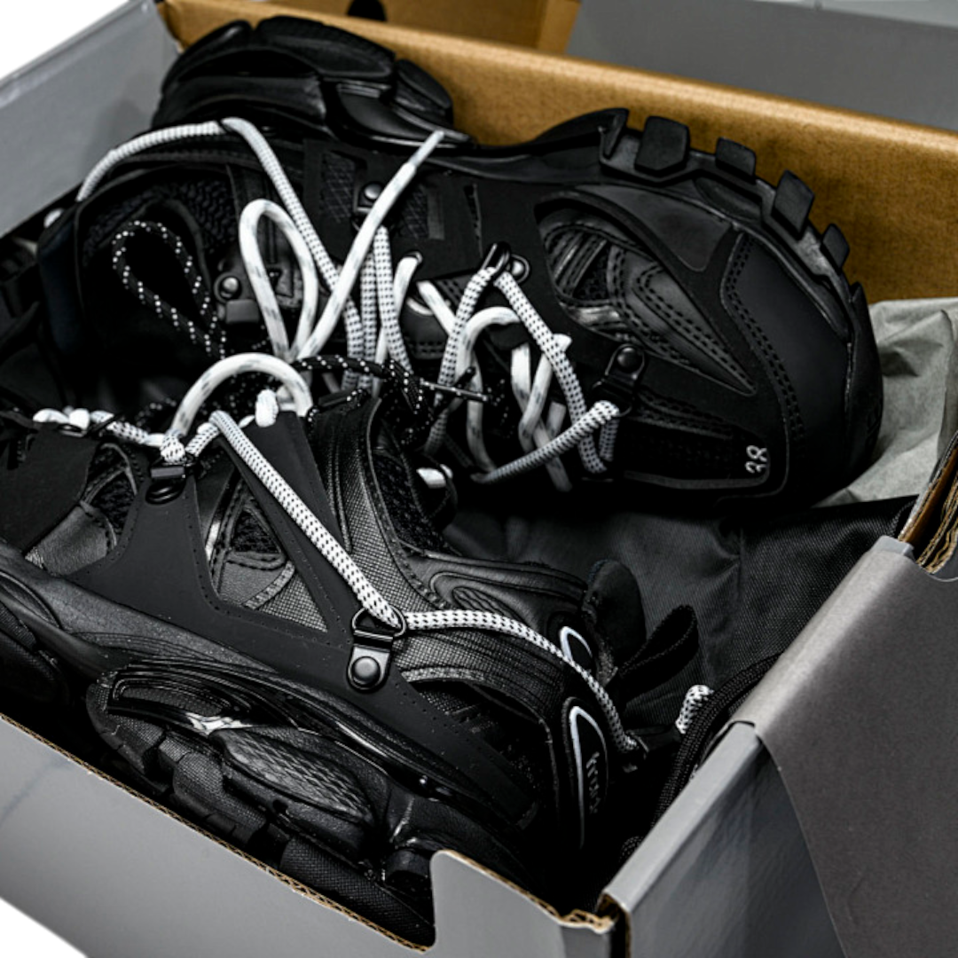 Track Trail Laces 'Black White'