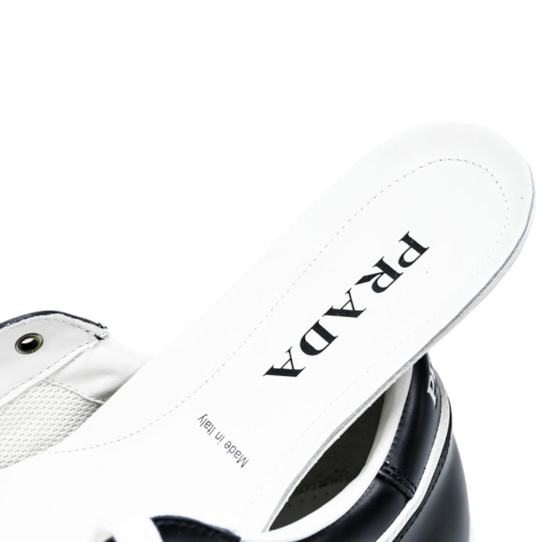 (CLEARANCE) Prada Downtown Sneaker 'Black White'