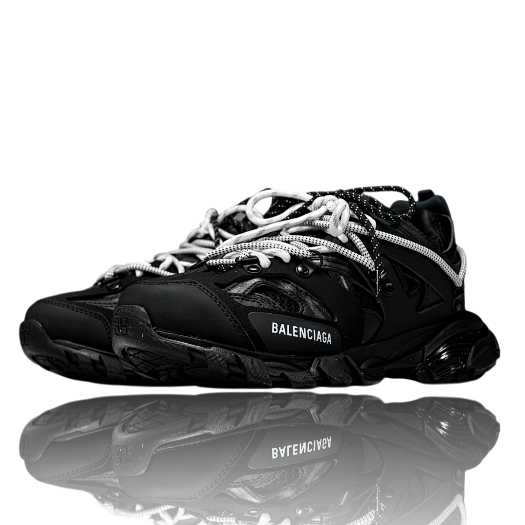Track Trail Laces 'Black White'