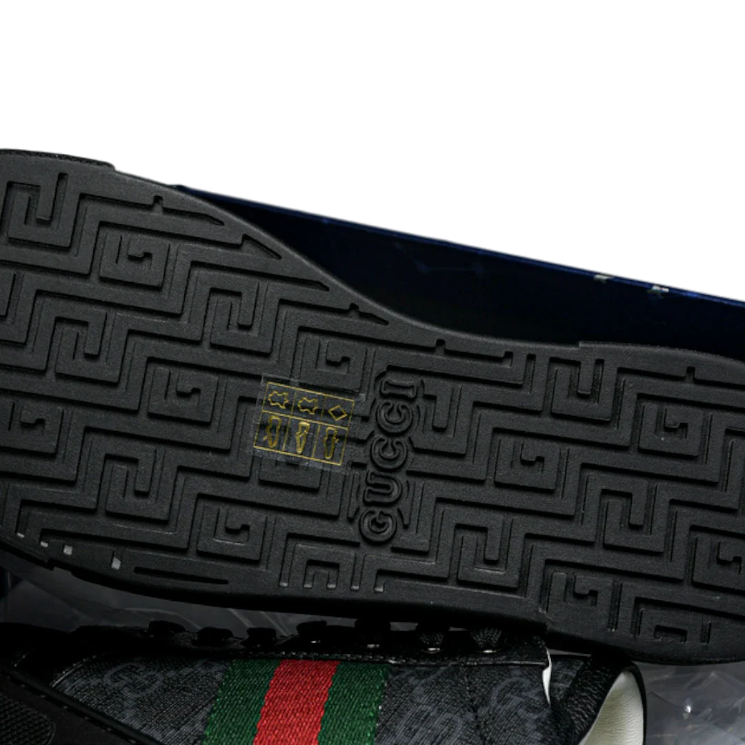 (CLEARANCE) Guссi Ace Web Monogram 'Black'