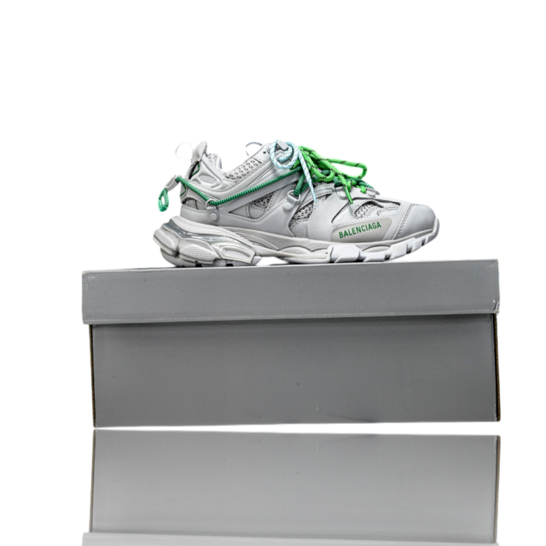 Track Trail Laces 'White Green'