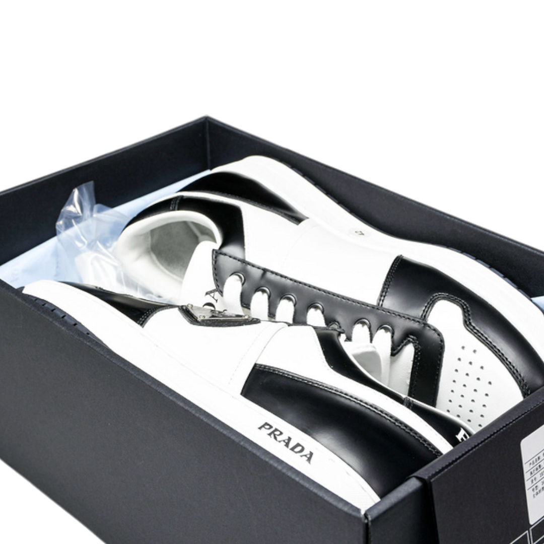 (CLEARANCE) Prada Downtown Sneaker 'Black White'
