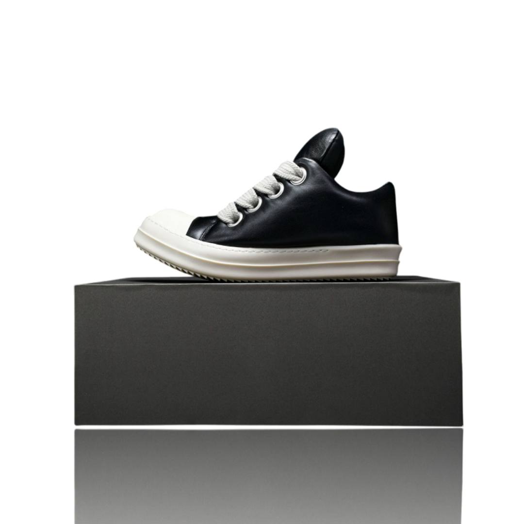 Rick Owens Jumbo Lace Padded Low 'Black Milk'