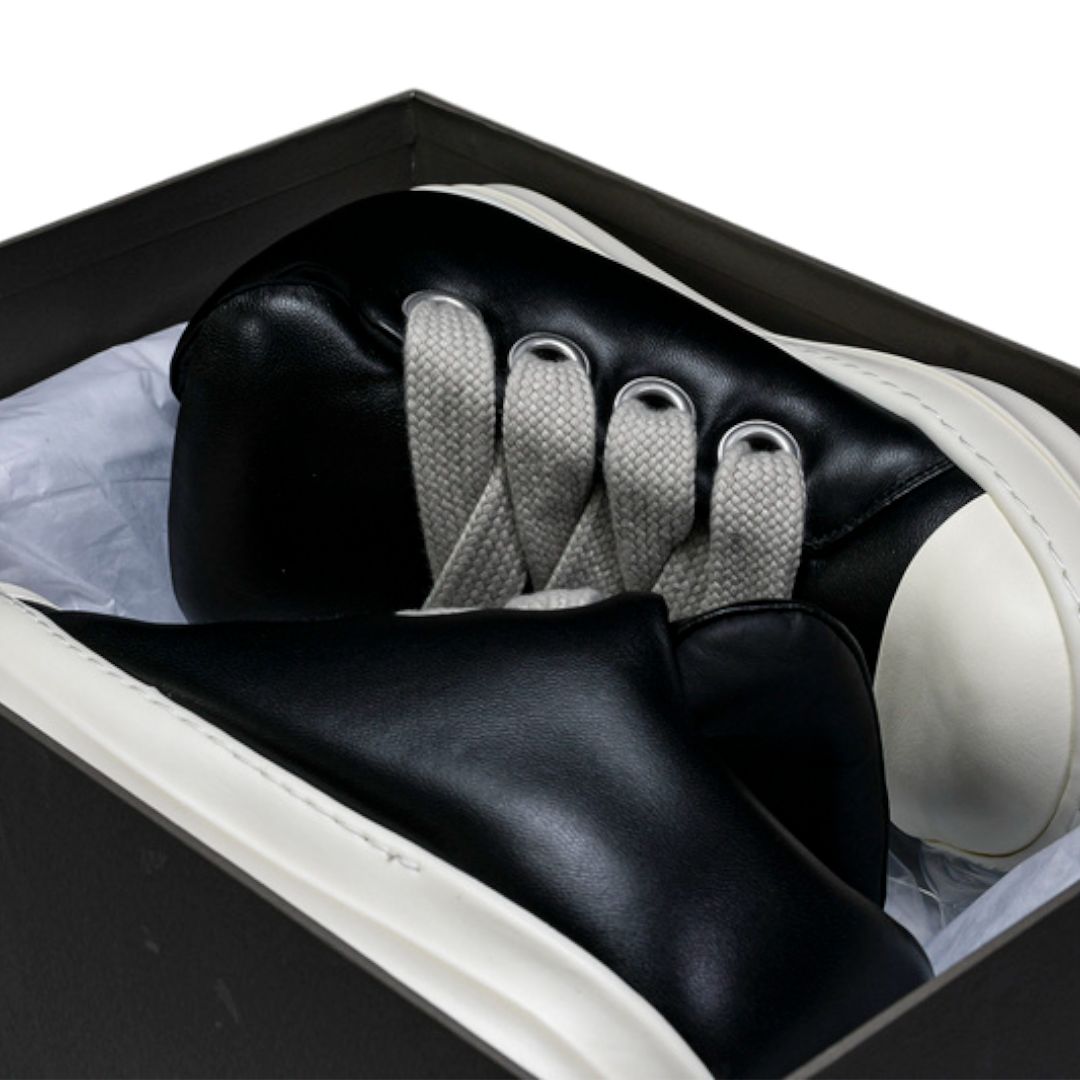 Rick Owens Jumbo Lace Padded Low 'Black Milk'