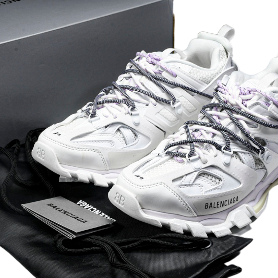 Track Trail Laces 'White Purple'