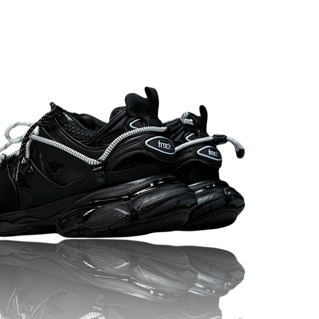 Track Trail Laces 'Black White'