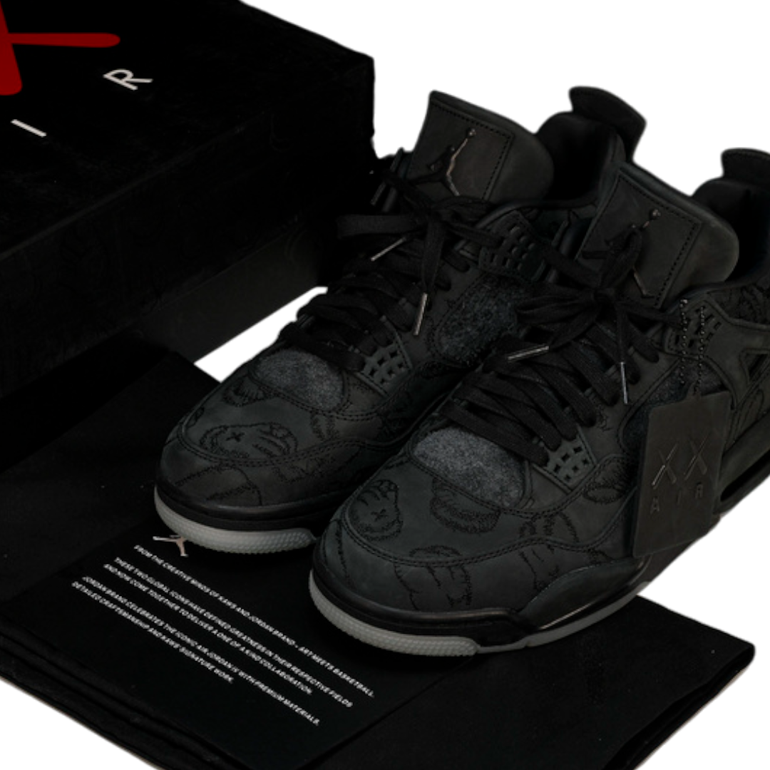 (CLEARANCE) KAWS x AJ4 Retro 'Black'