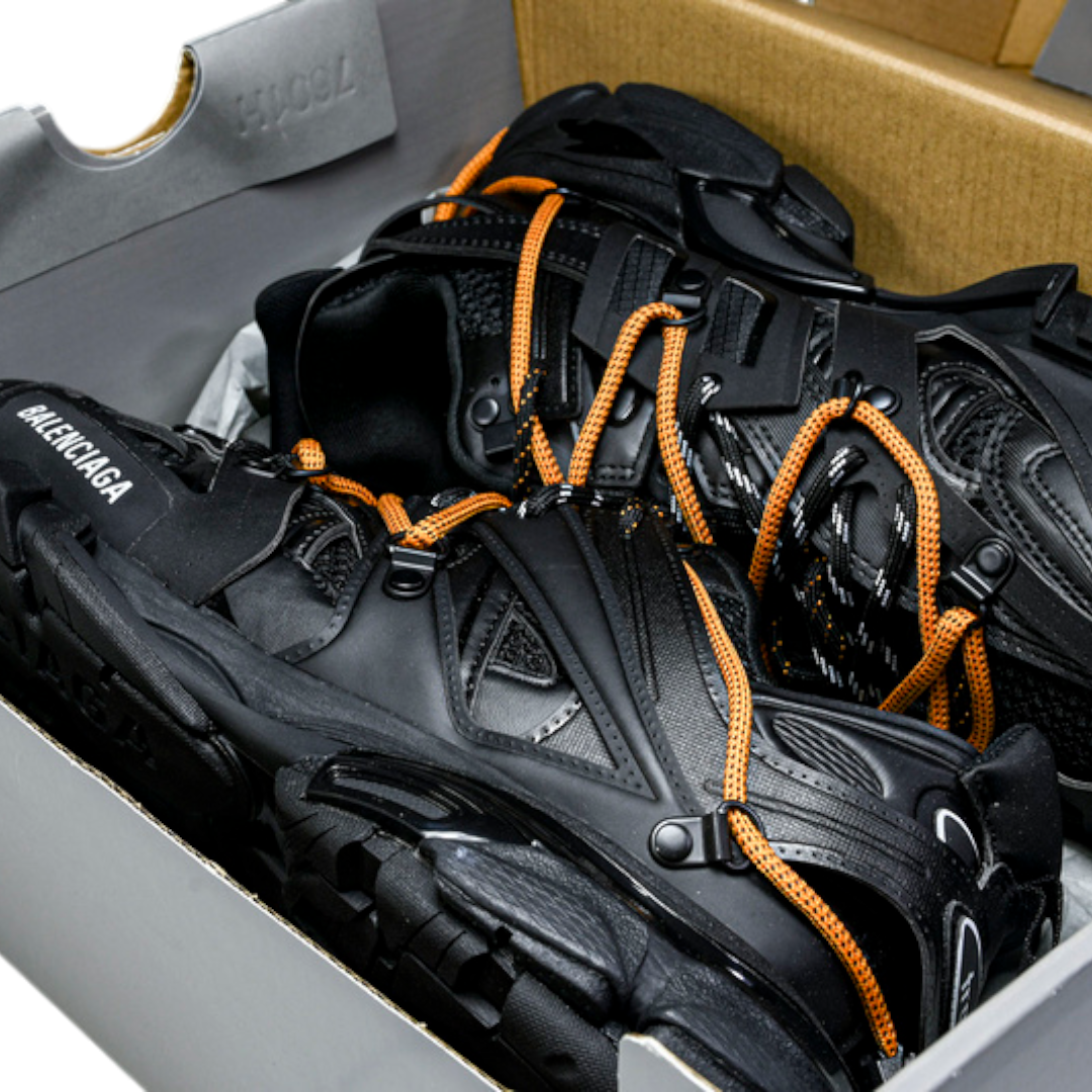Track Trail Laces 'Black Orange'