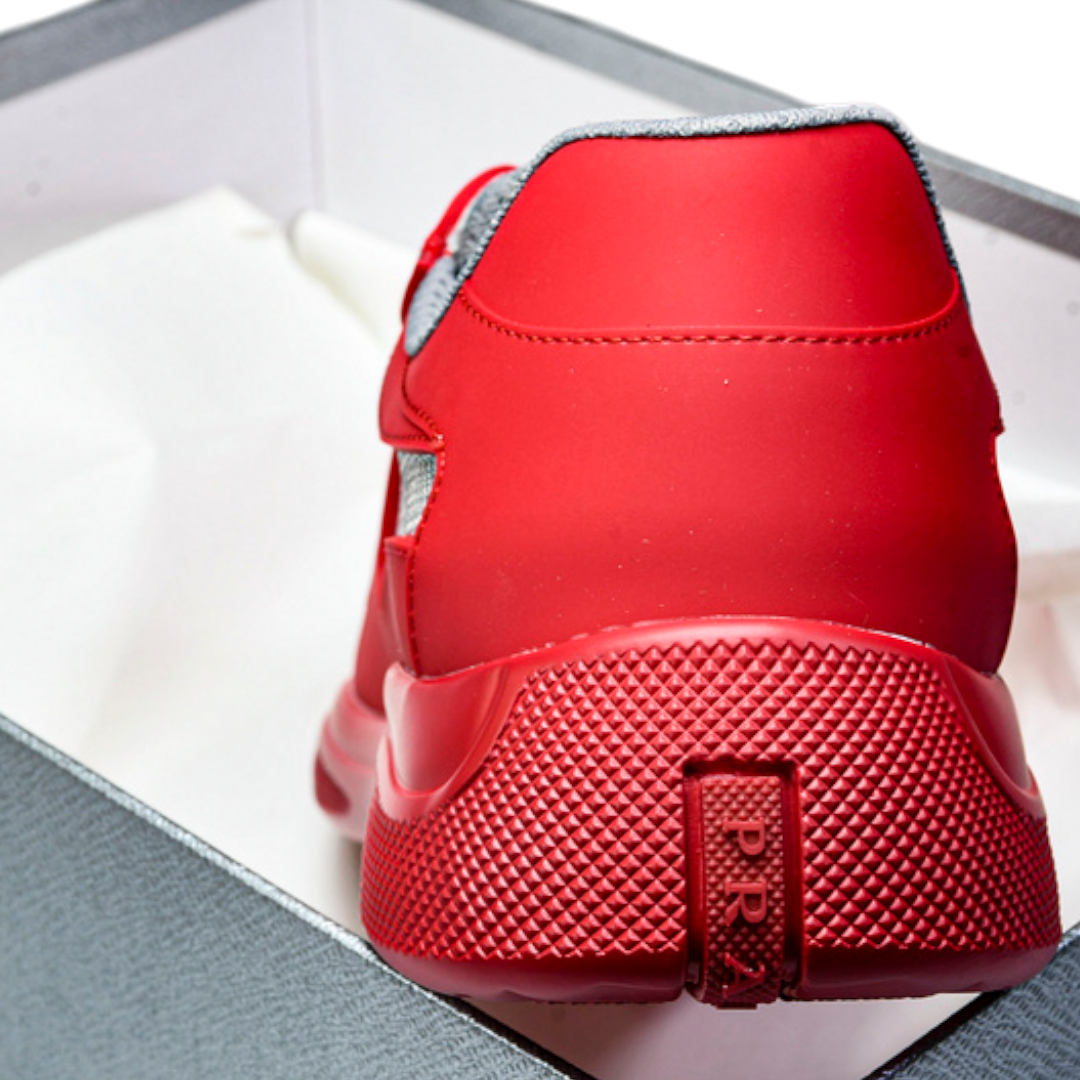 Prada America's Cup Soft Rubber 'Red Grey'