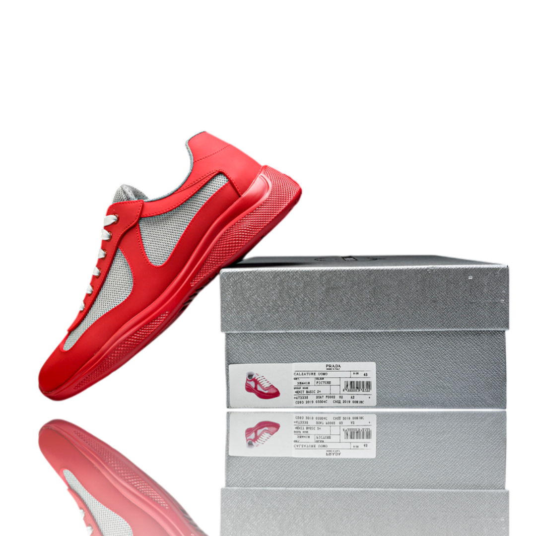 Prada America's Cup Soft Rubber 'Red Grey'