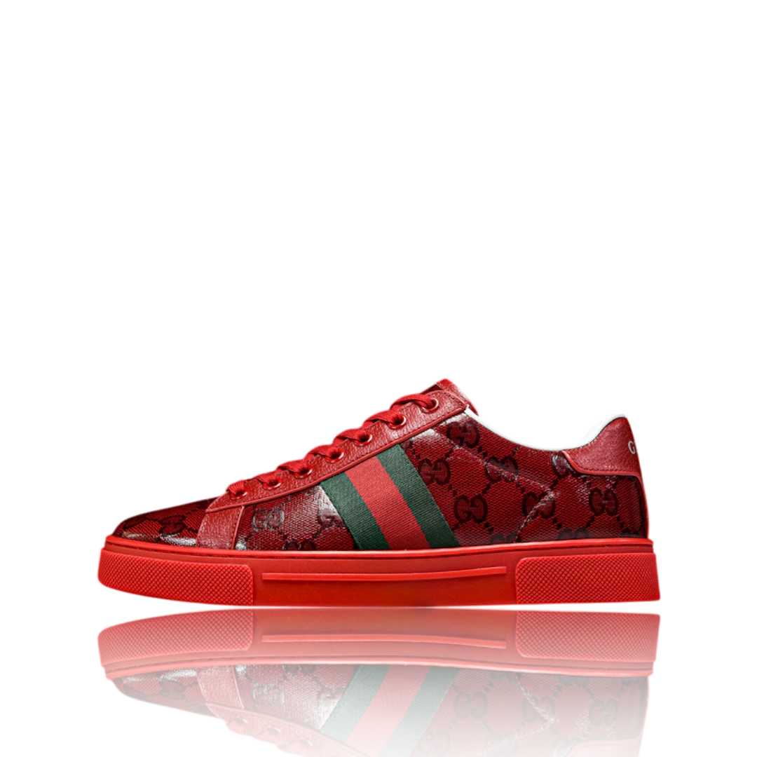 Guссi Ace Web 'Red Monogram'
