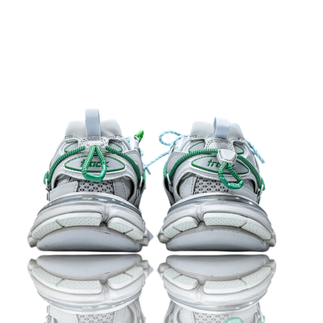 Track Trail Laces 'White Green'