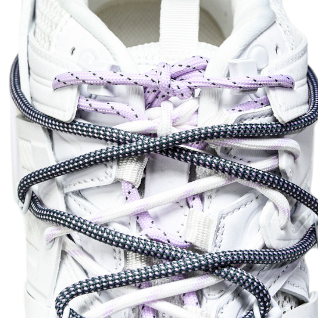 Track Trail Laces 'White Purple'