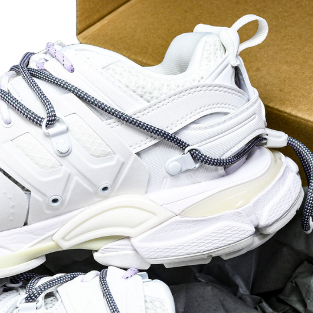 Track Trail Laces 'White Purple'