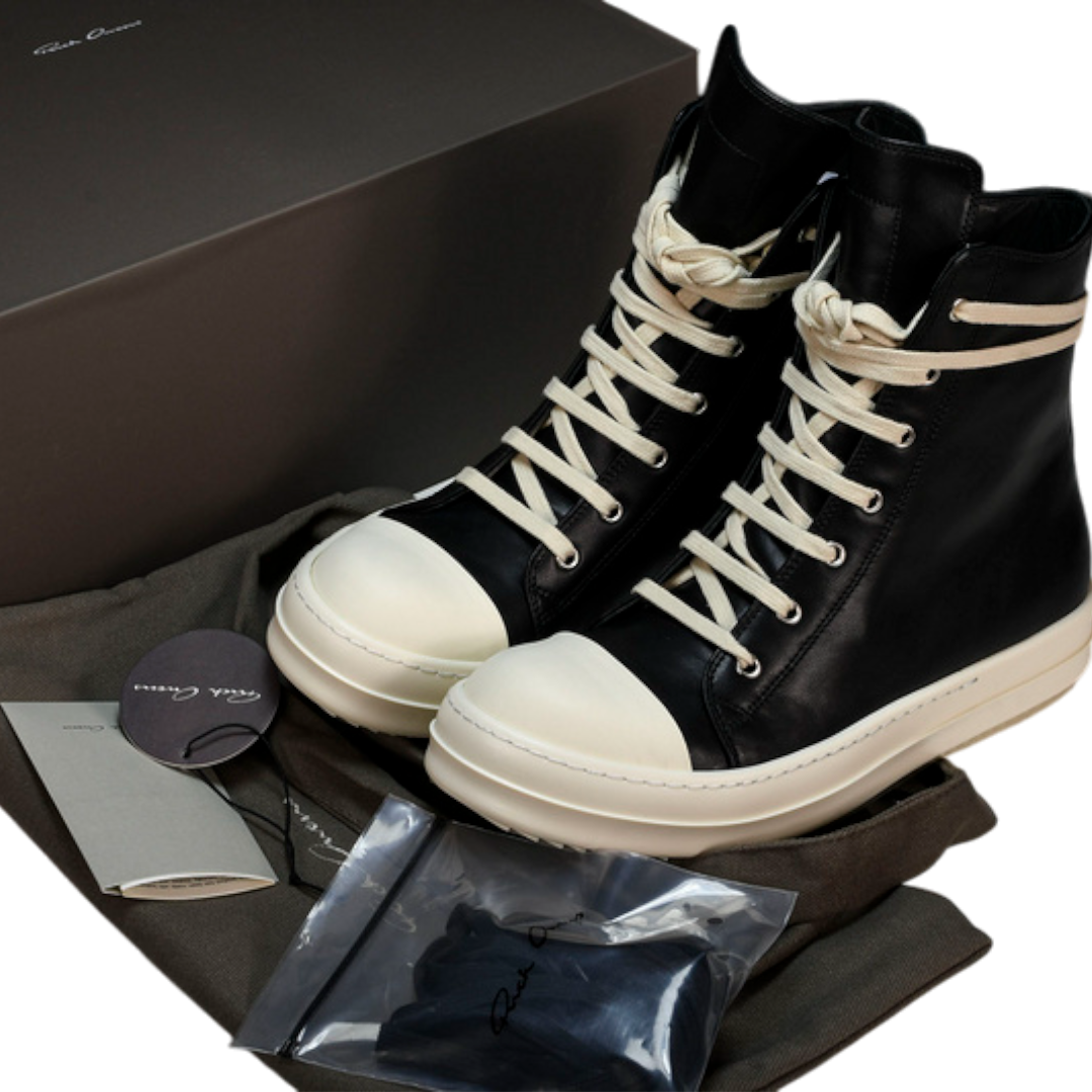 Rick Owens Ramones High EDFU 'Black Milk'