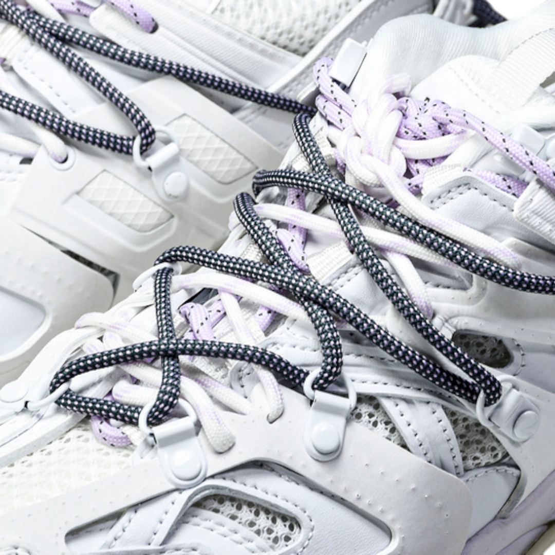 Track Trail Laces 'White Purple'