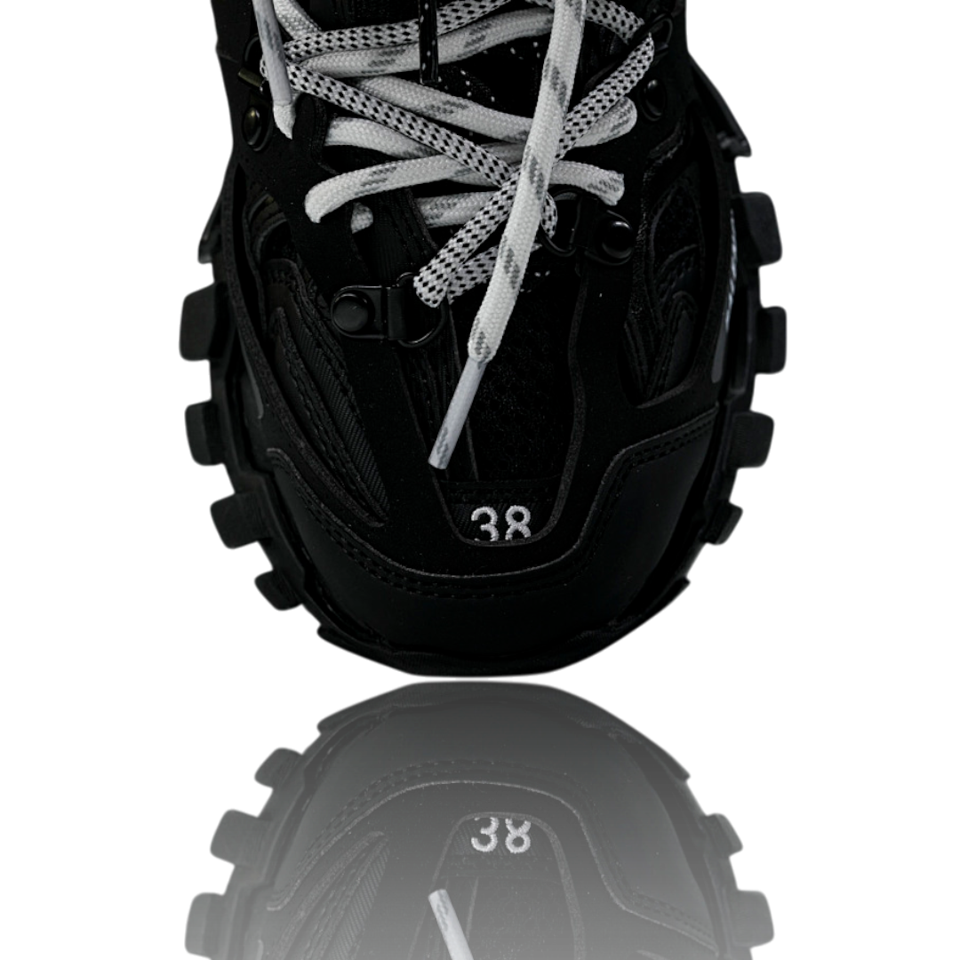 Track Trail Laces 'Black White'