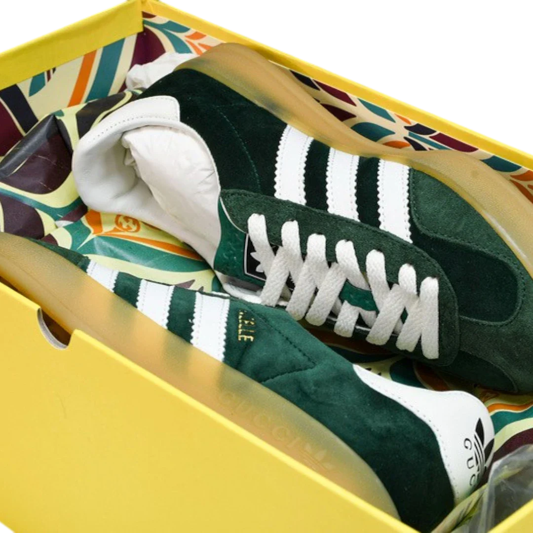 (CLEARANCE) Guссi x Gazelle 'Green Suede'