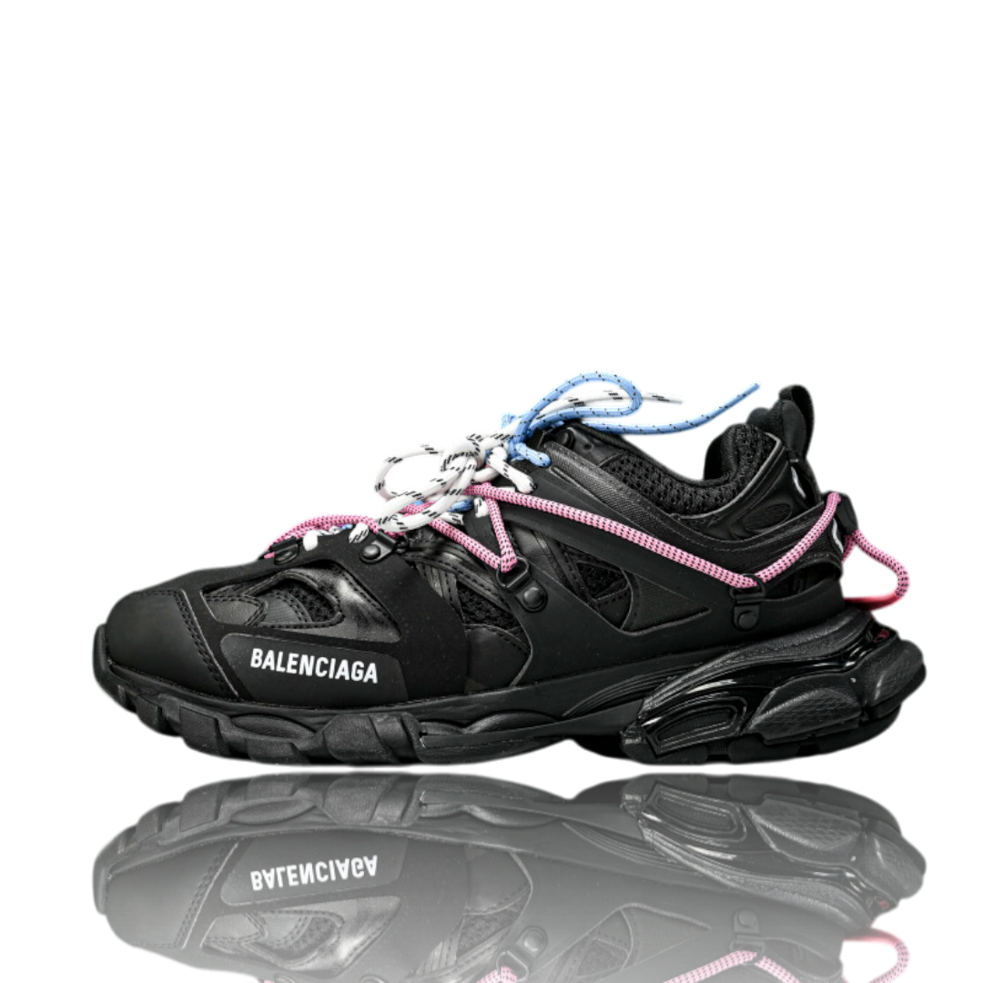 Track Trail Laces 'Black Blue Pink'