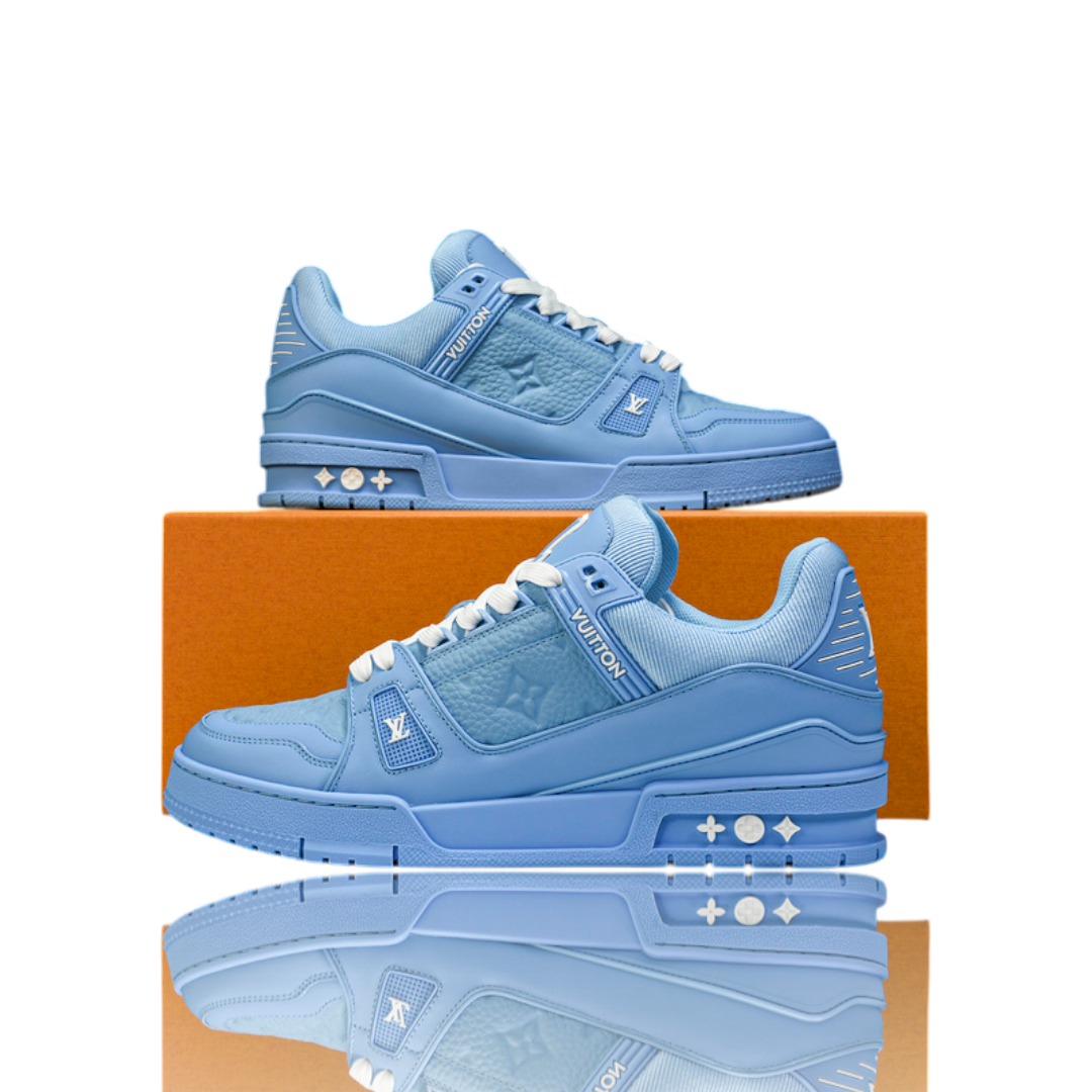 Louis Vuittоп Trainer Low 'Monogram Blue Embossed'