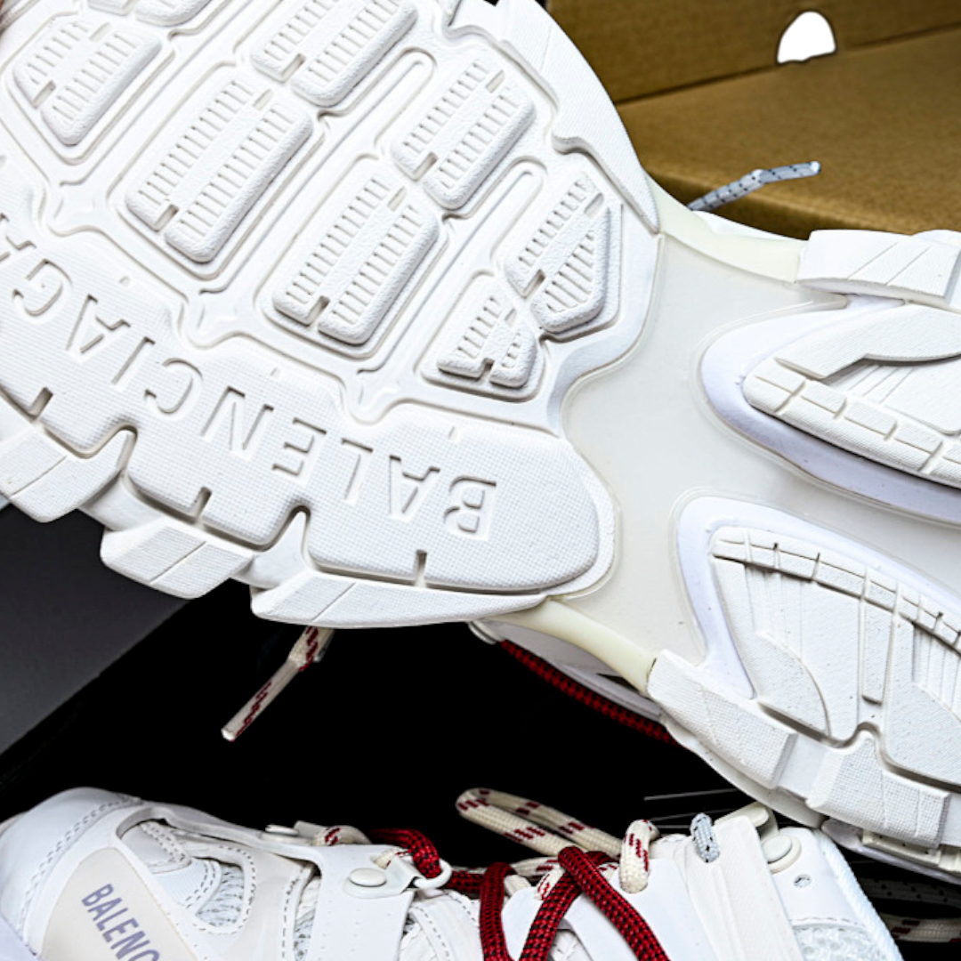 Track Trail Laces 'White Red Grey'