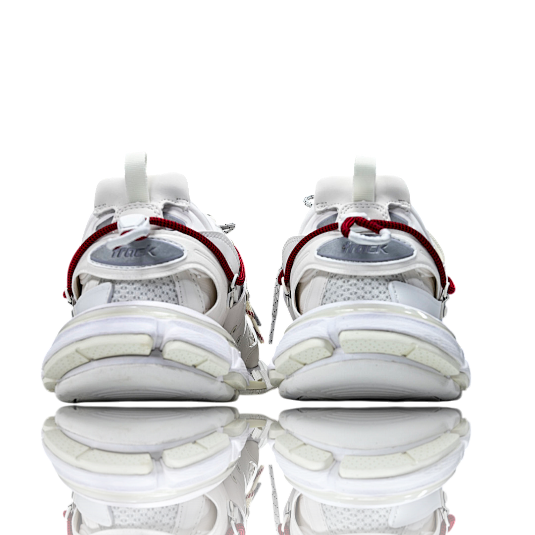 Track Trail Laces 'White Red Grey'