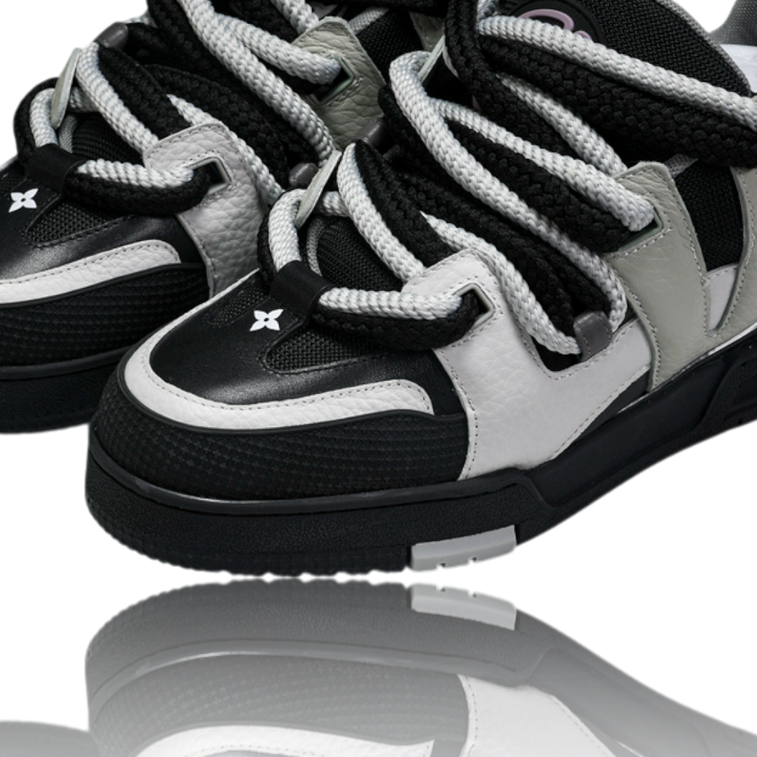 (CLEARANCE) Louis Vuittоп Skate Sneakers by KidSuper 'Black White'