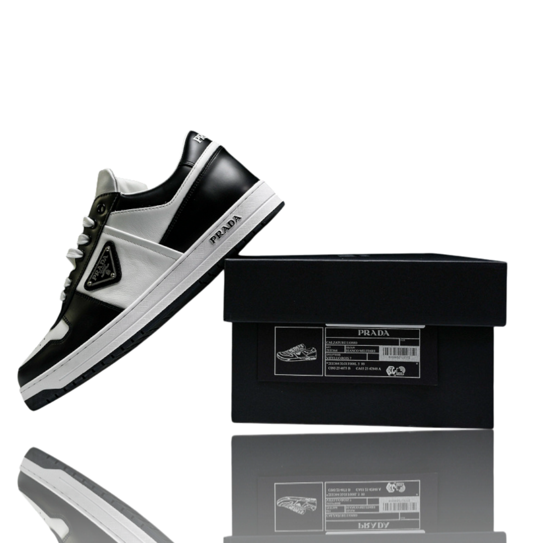 (CLEARANCE) Prada Downtown Sneaker 'Black White'