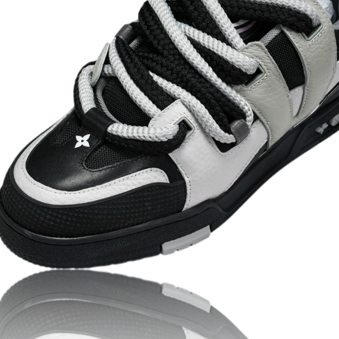 (CLEARANCE) Louis Vuittоп Skate Sneakers by KidSuper 'Black White'