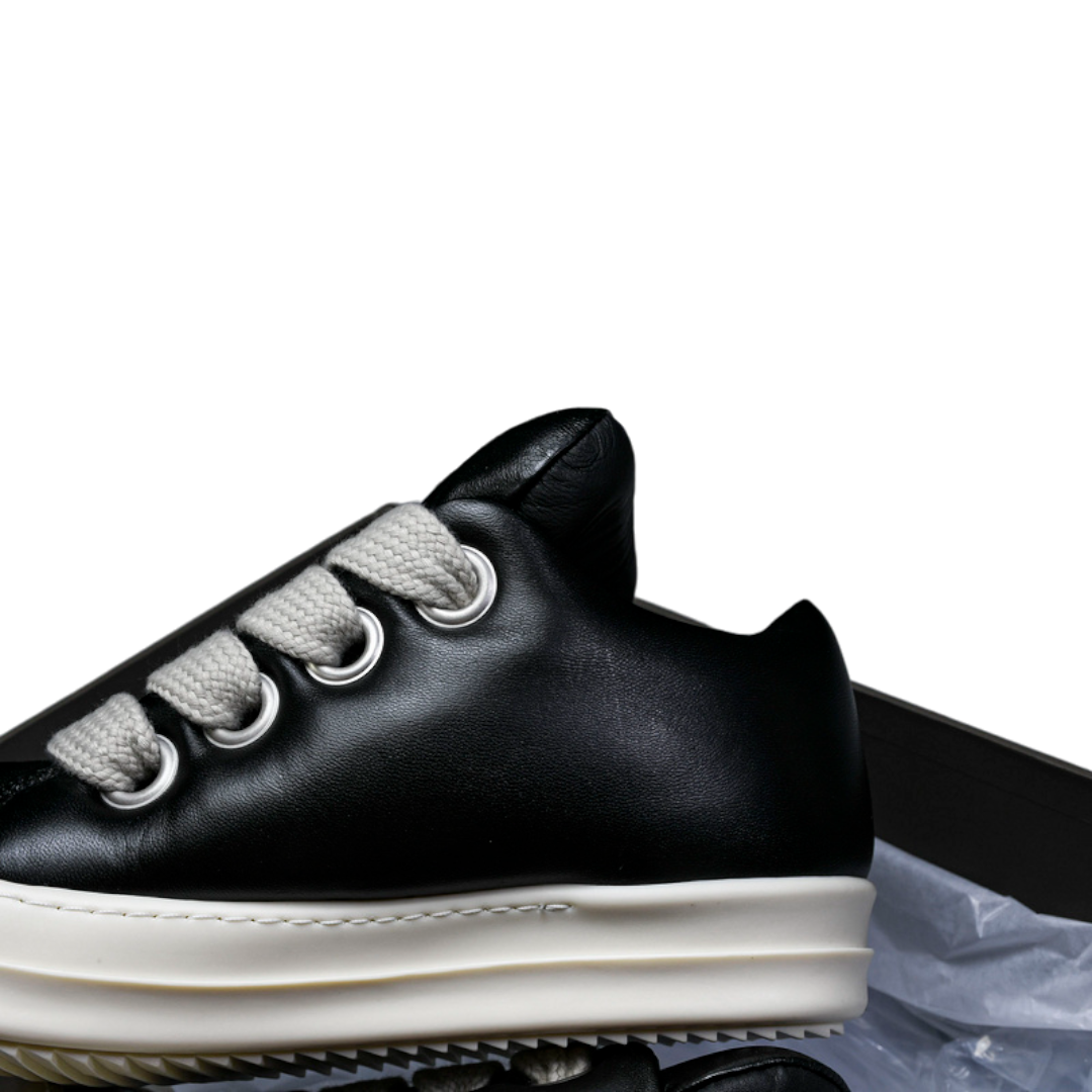 Rick Owens Jumbo Lace Padded Low 'Black Milk'