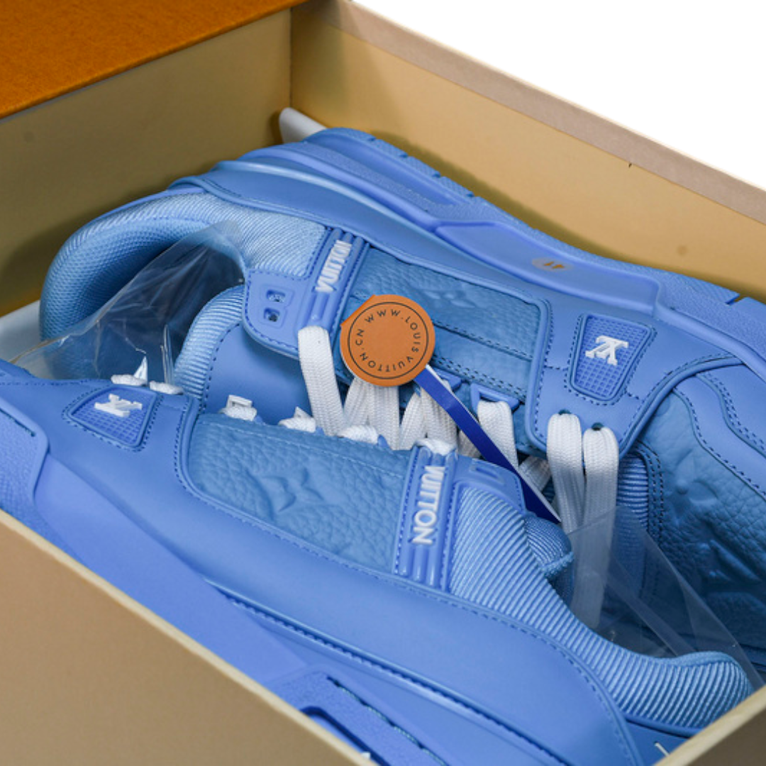 Louis Vuittоп Trainer Low 'Monogram Blue Embossed'