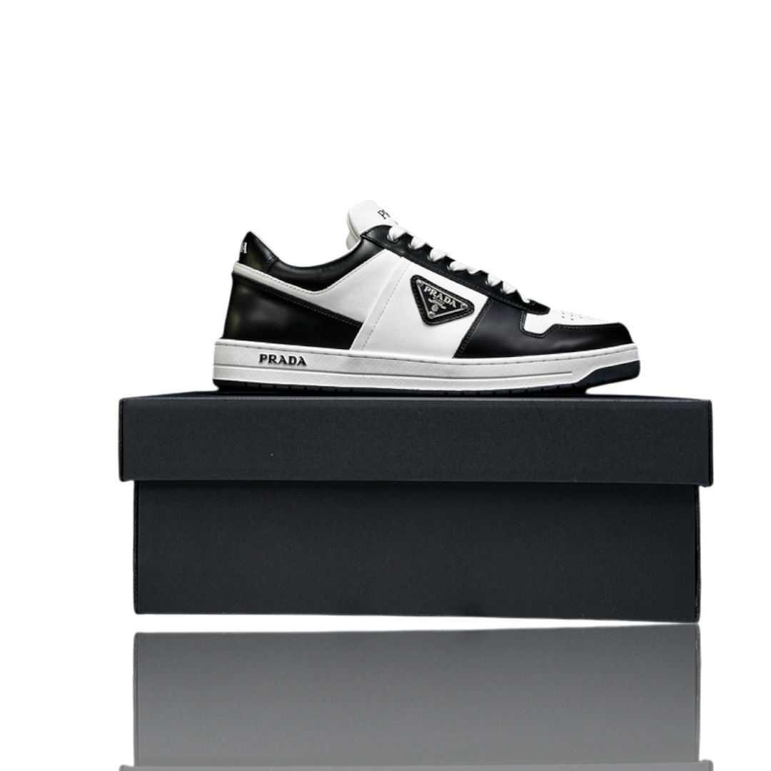 (CLEARANCE) Prada Downtown Sneaker 'Black White'