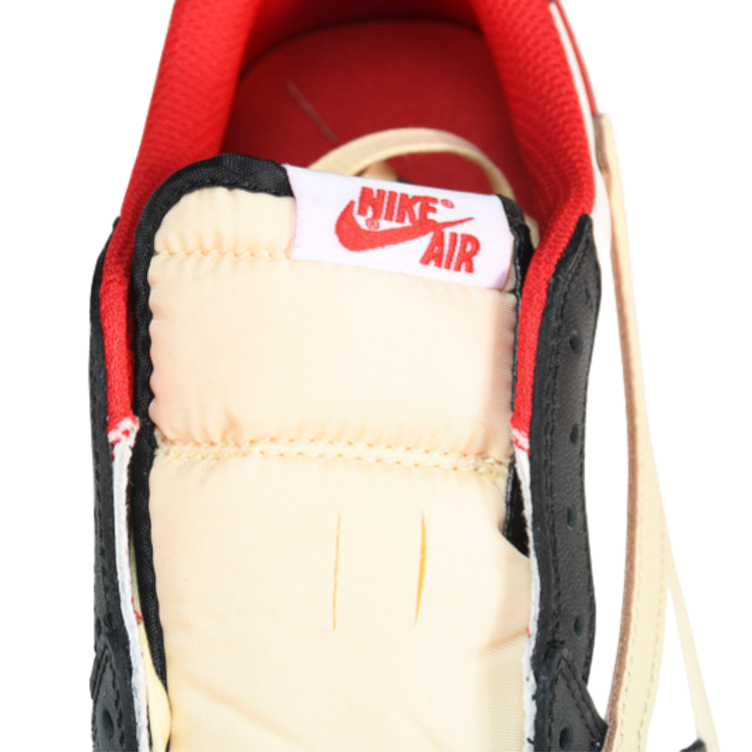 (Unreleased) Travis Scott x AJ1 Low OG Fragment 'Black Red'